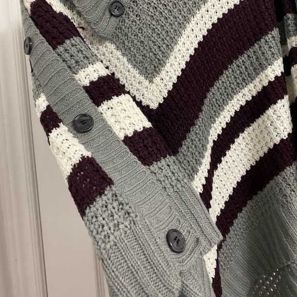 Multicolour poncho - Picture 2 of 4